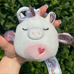 White Unicorn "Raquel" Clip on Squishy 3.5” NWT